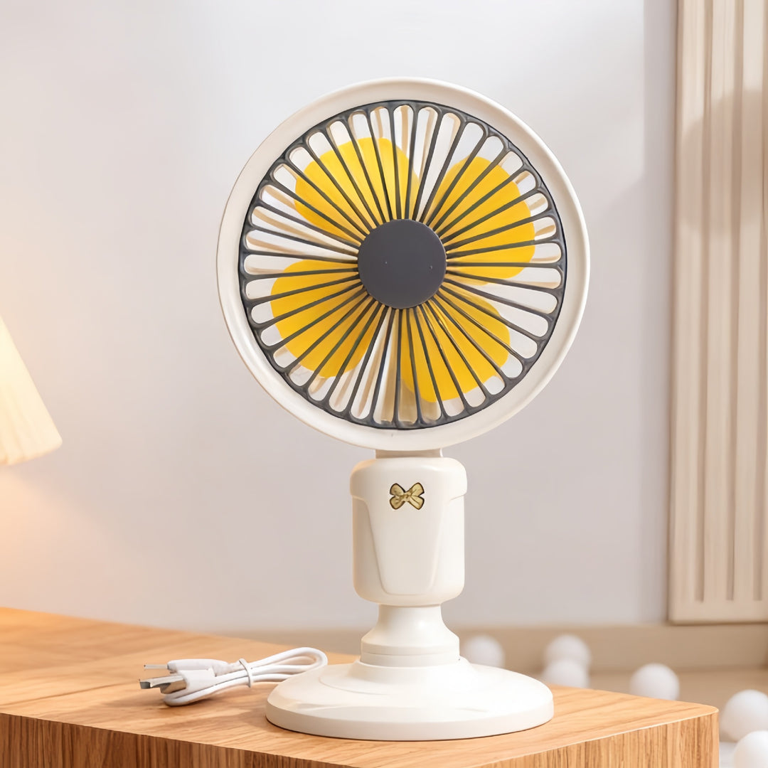 Ladies Portable Table Fan in Playful Design Stornfield