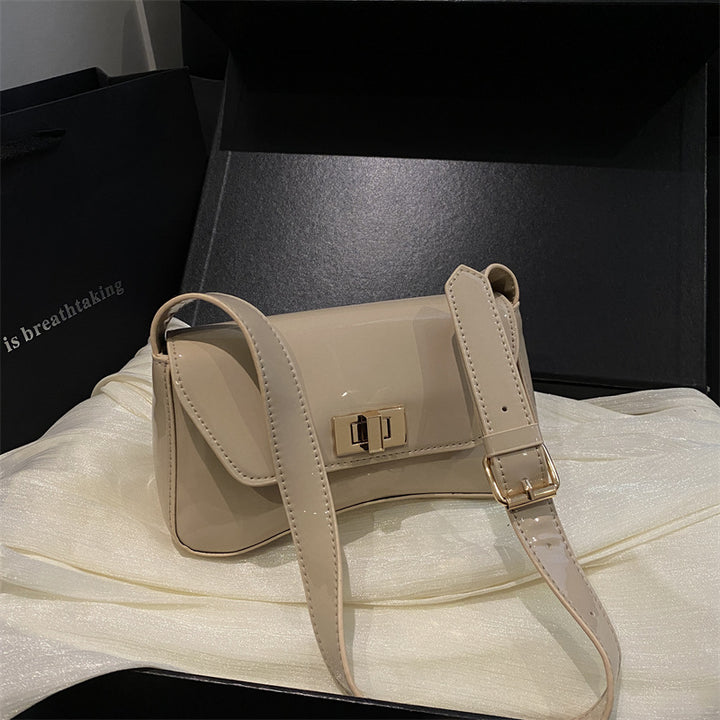 Elegant Patent Leather Mini Shoulder Bag
