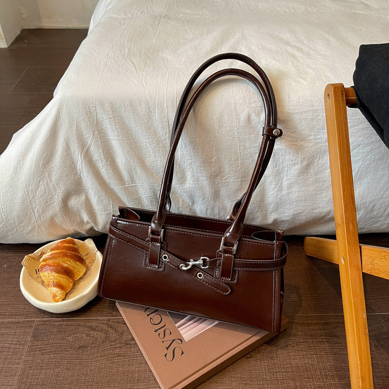 Elegant Structured Handheld Tote Bag