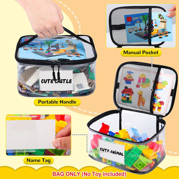 Transparent Storage Organizer for Building Blocks Stornfield