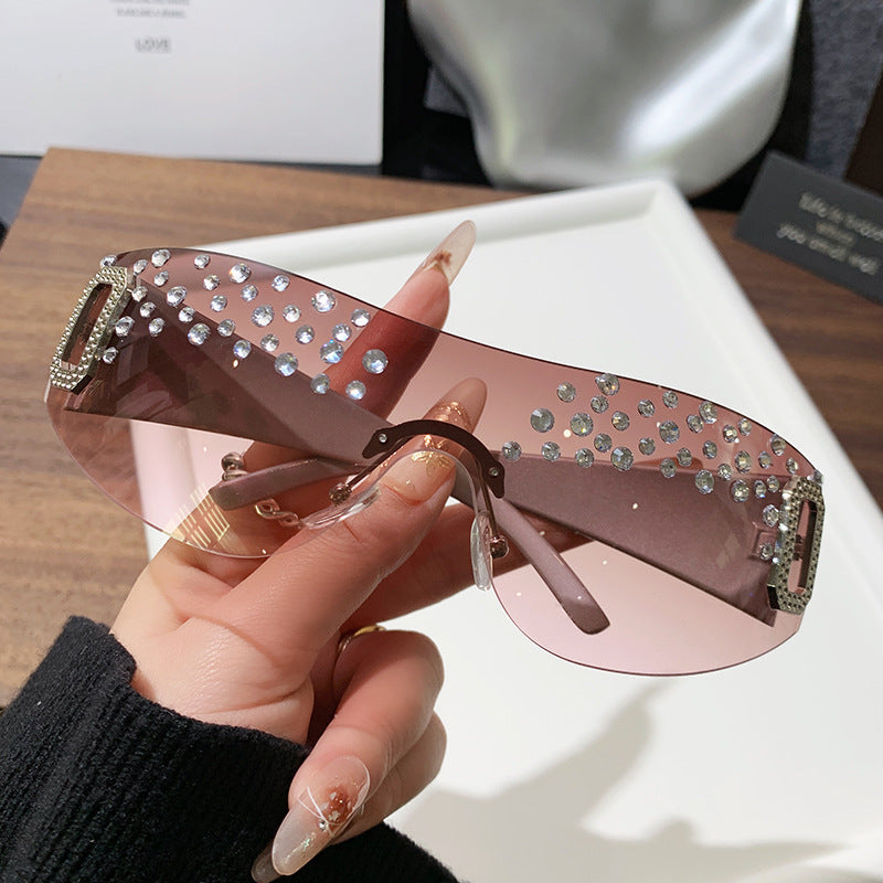 Women's Glamorous Sunglasses with Glitter Accents Stornfield