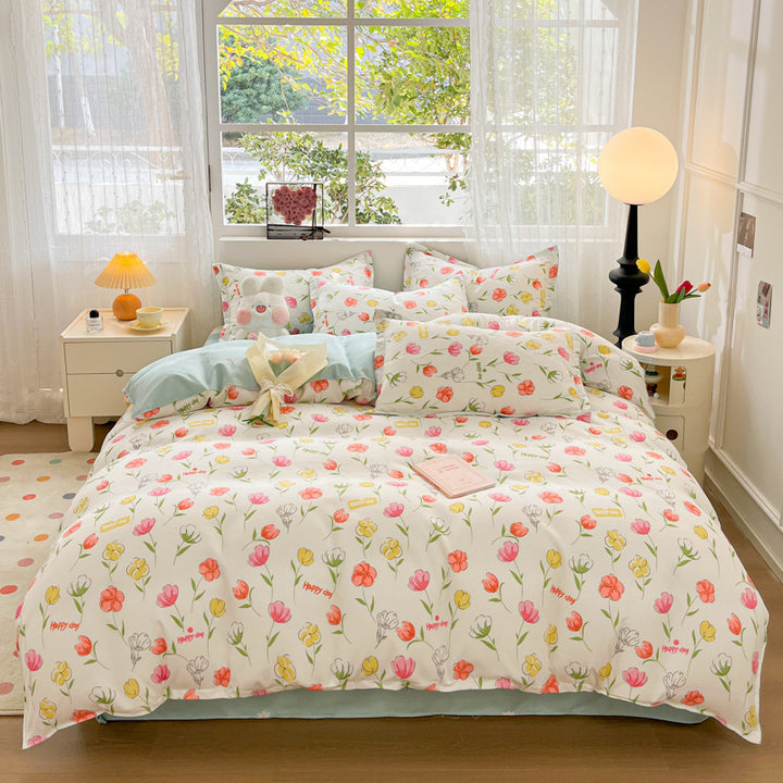 Floral Printed Duvet Cover Set