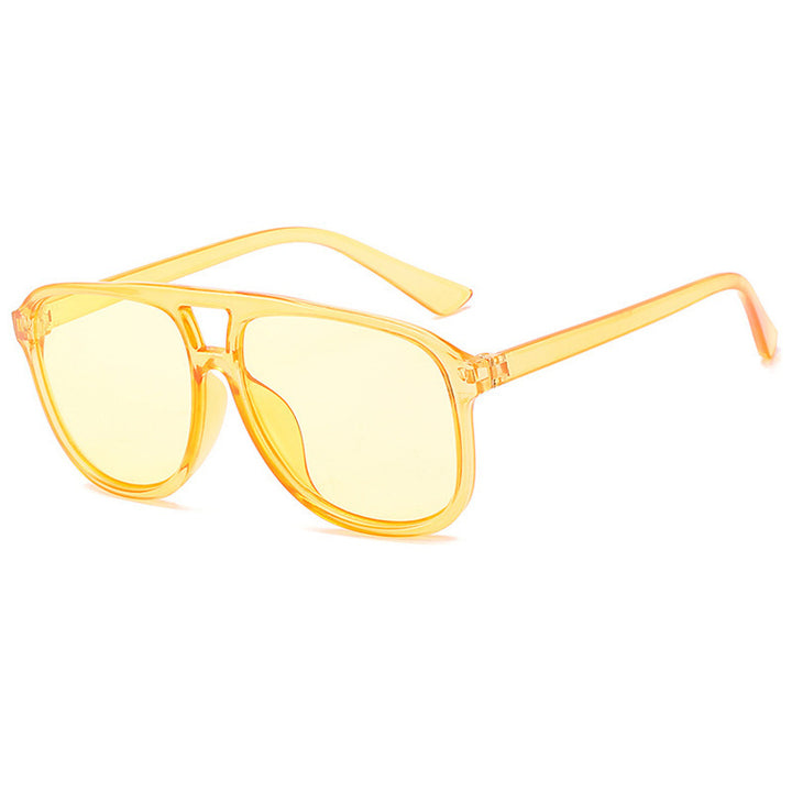 Women's fashionable sunglasses in transparent design with colored lenses Stornfield