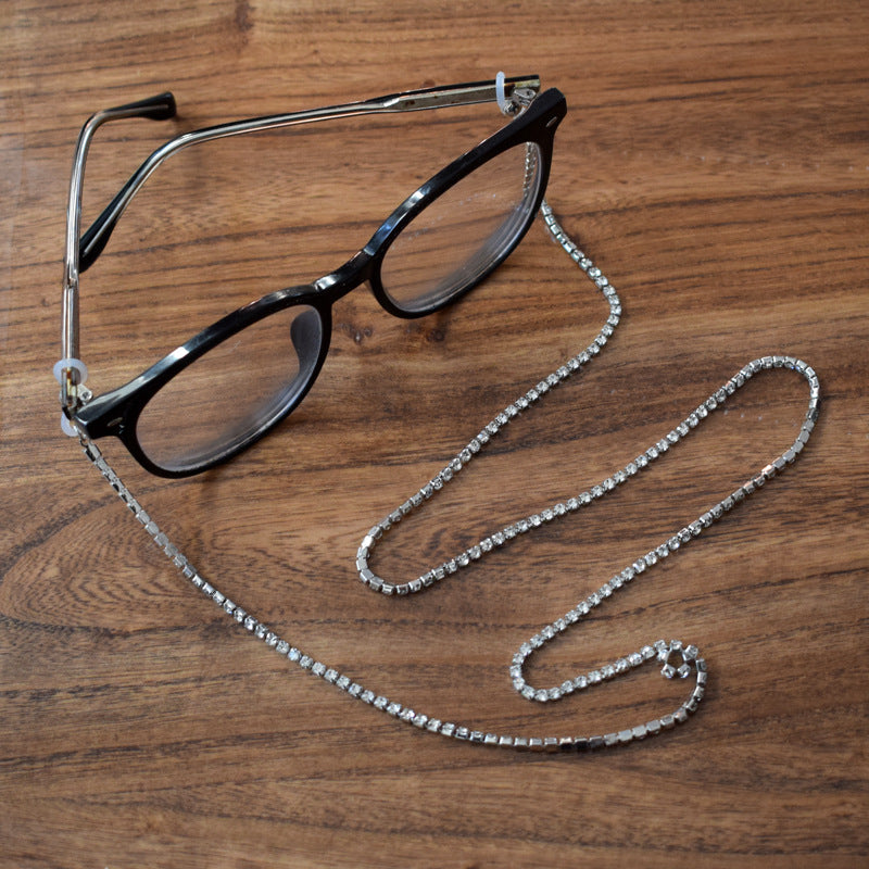 Glamorous Crystal-Accented Eyewear Chain Stornfield