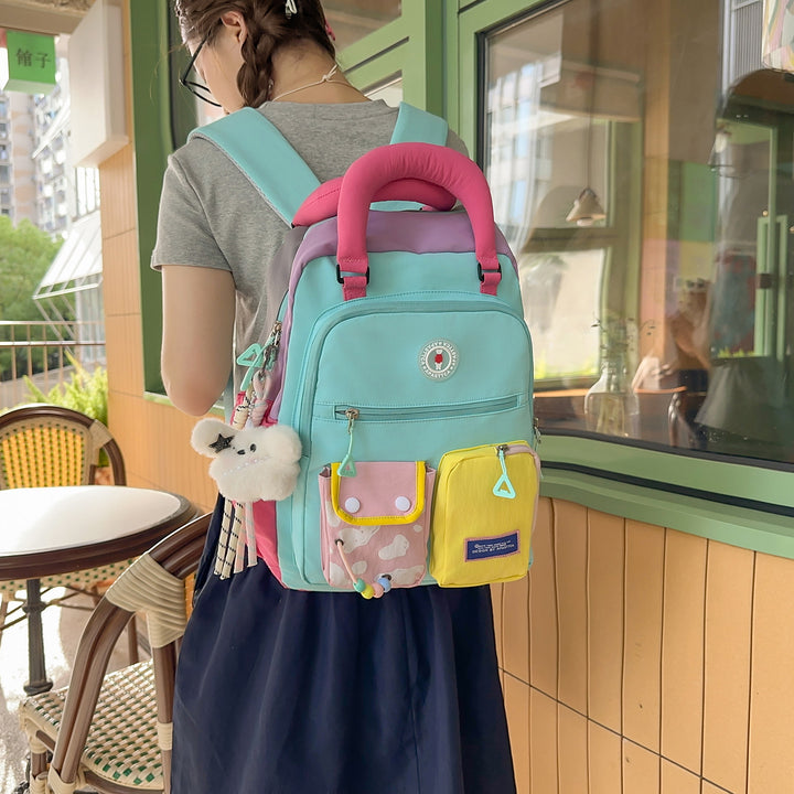 Color Block Multi-Functional Backpack Stornfield