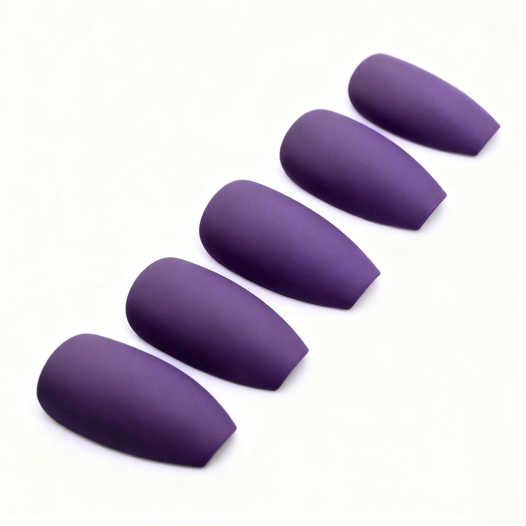 Elegant Matte Almond-Shaped Nail Enhancements Stornfield