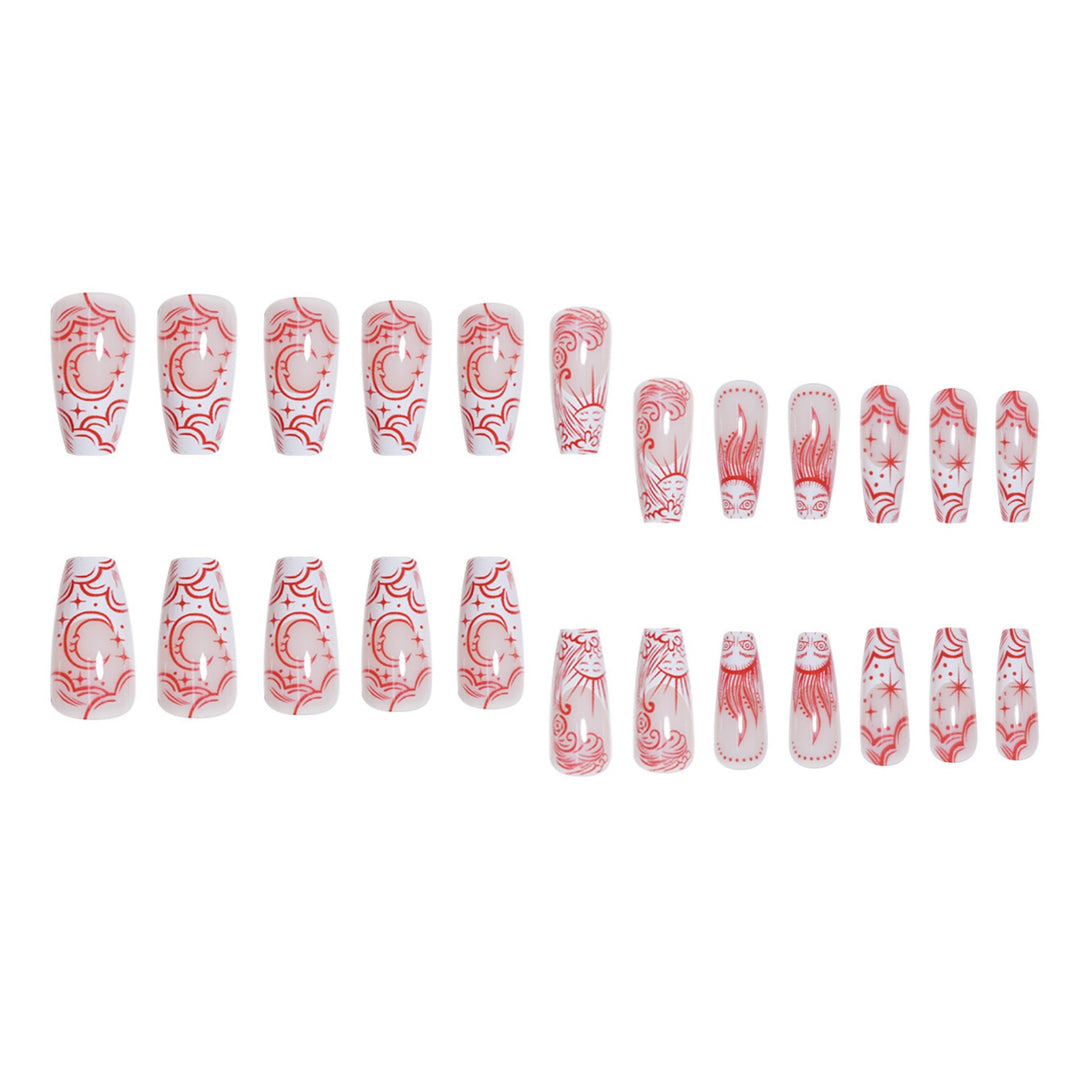Artistic Patterned Press-On Nails Stornfield