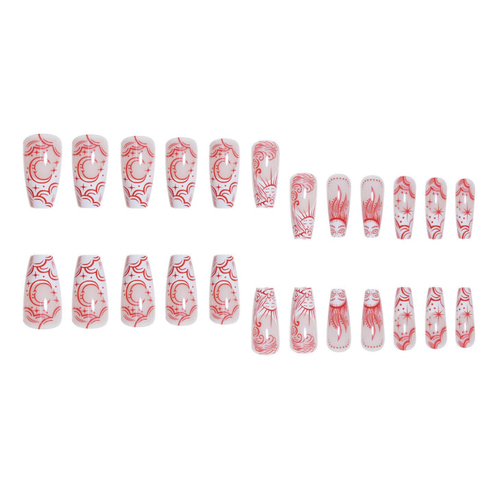 Artistic Patterned Press-On Nails Stornfield