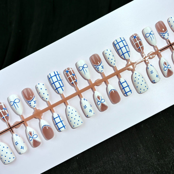 Patterned Press-On Nail Set