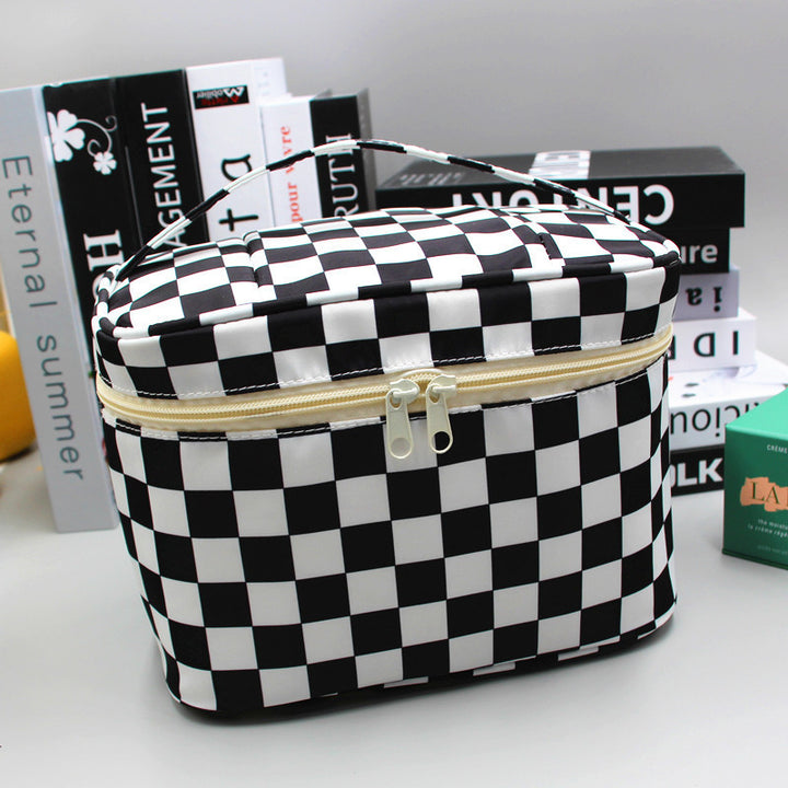 Checkered Pattern Pencil Pouch Stornfield