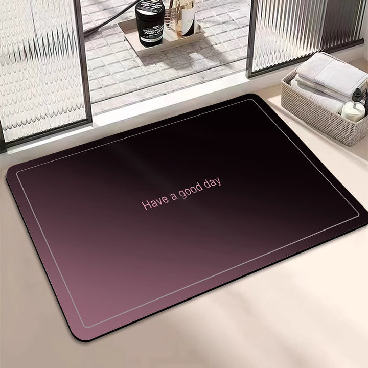 Motivational Phrase Bath Mat Stornfield