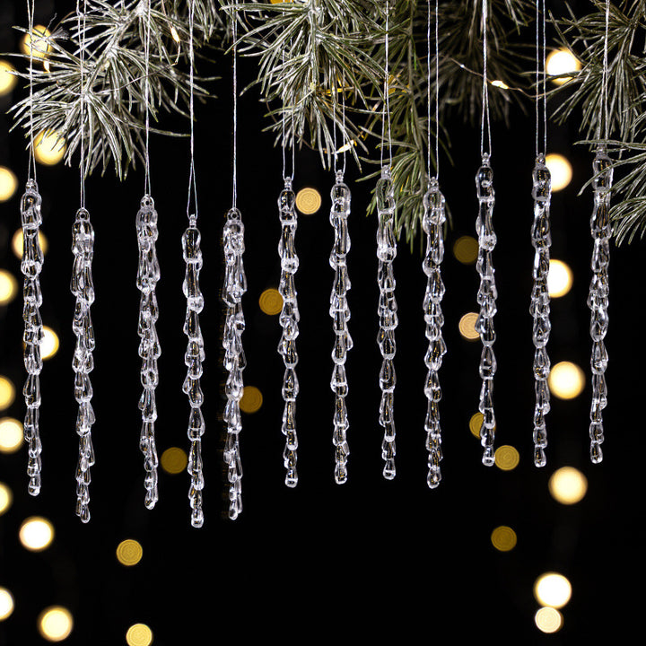 Decorative Christmas lights string with icicle design Stornfield