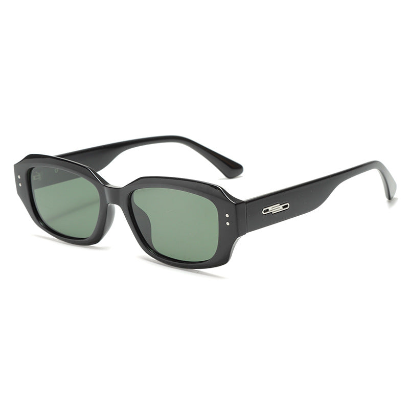 Women fashionable square sunglasses with innovative transparent frame Stornfield