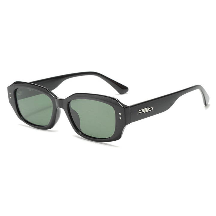 Women fashionable square sunglasses with innovative transparent frame Stornfield