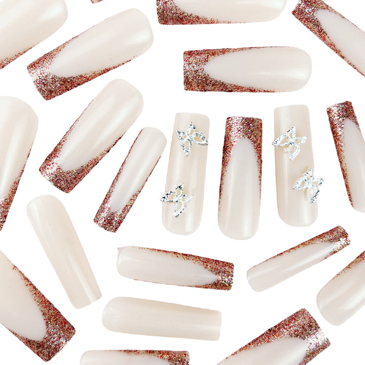 Artistic Long Glossy Almond-Shaped Nail Extensions Stornfield
