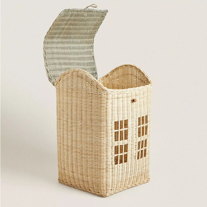 Decorative Woven House-Shaped Storage Basket Stornfield