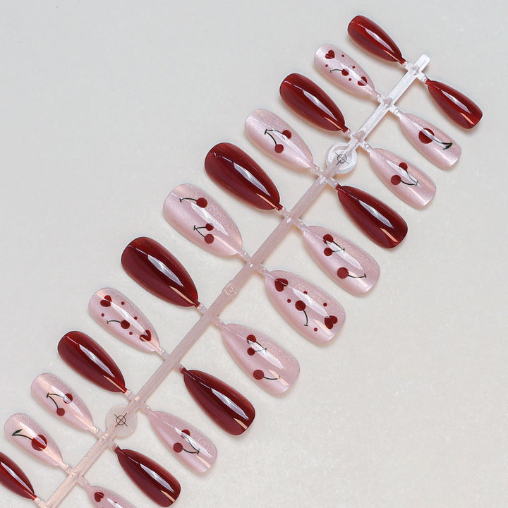 Artistic Cherry Blossom Press-On Nail Set Stornfield
