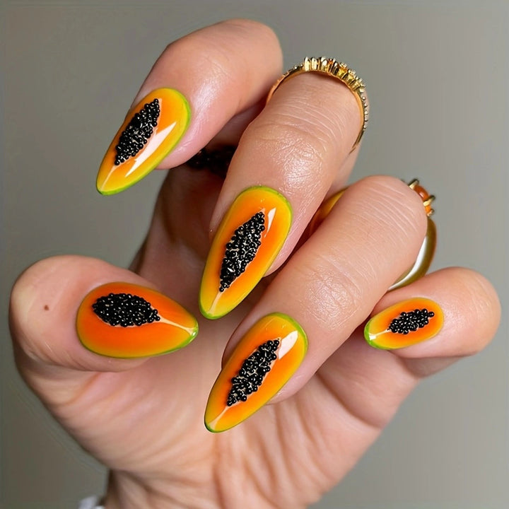 Nail art set with trendy glitter accents and eye-catching designs Stornfield