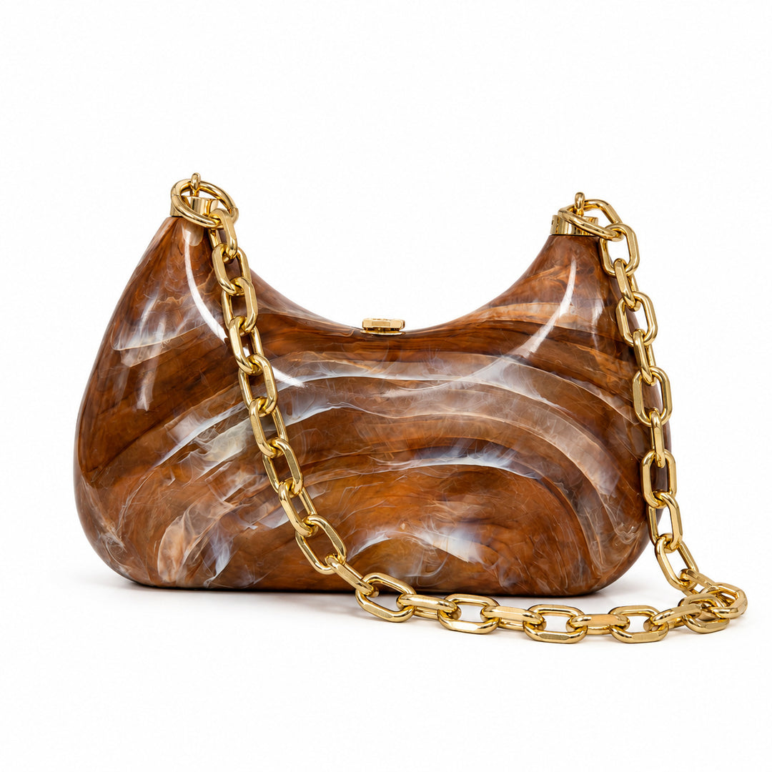 Curved Acrylic Shoulder Bag
