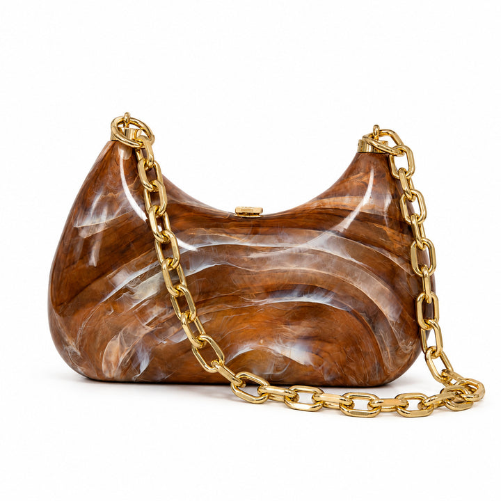 Curved Acrylic Shoulder Bag
