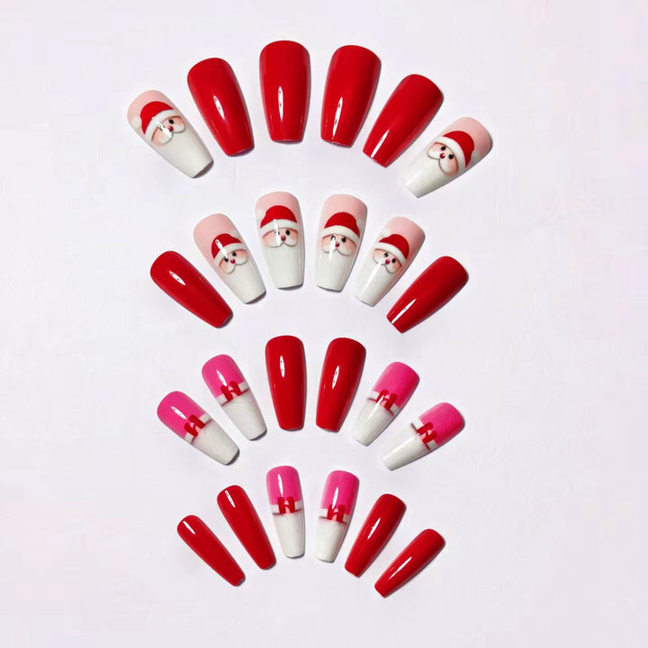 Festive artificial nails with Christmas motifs Stornfield
