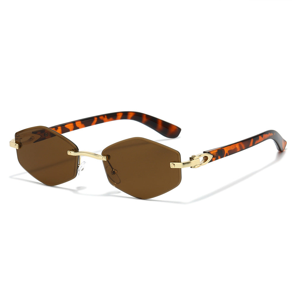 Futuristic Hexagonal Frame Sunglasses Stornfield