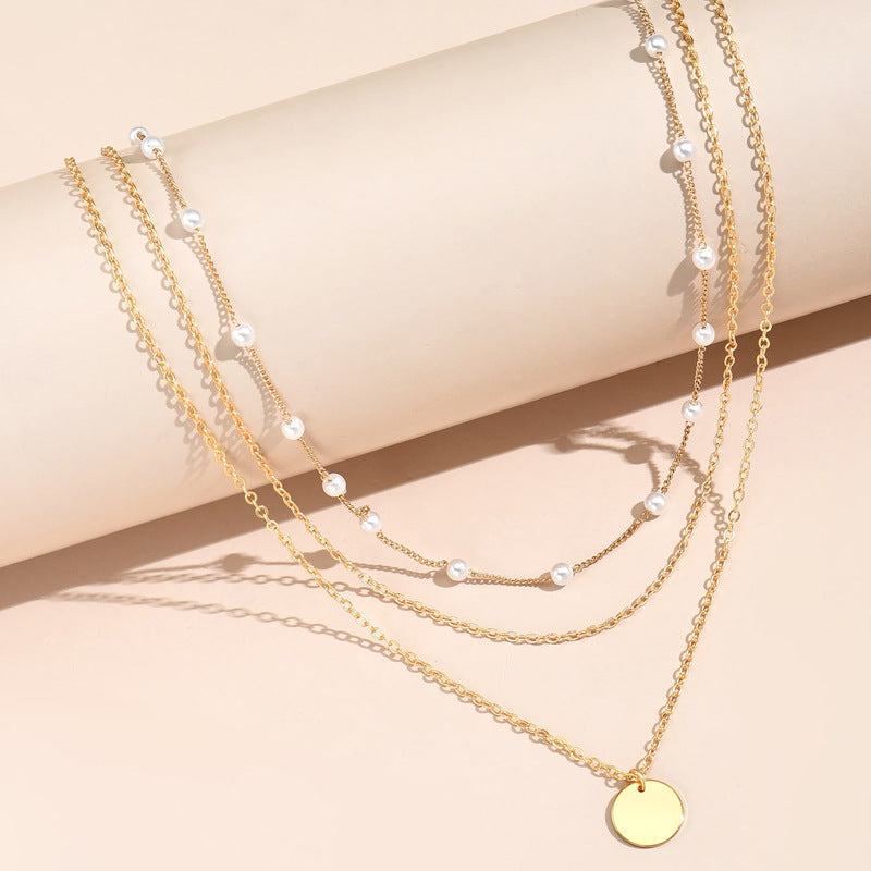Layered Beaded Chain Necklace Stornfield