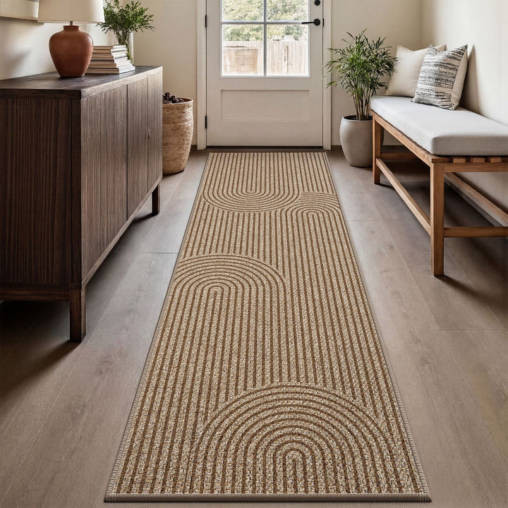 Intricate Floral Design Runner Mat