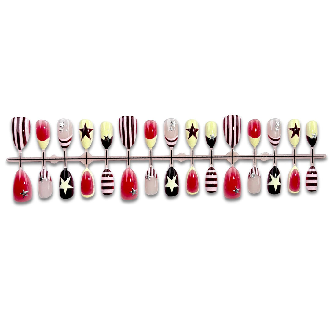 Trendy Decorative Press-On Nail Set