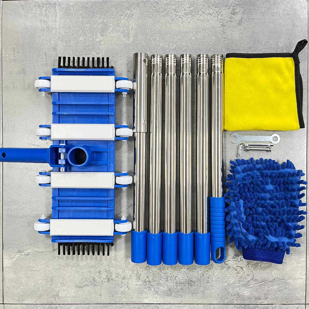 Professional telescopic stainless steel car wash and detailing mop kit Stornfield