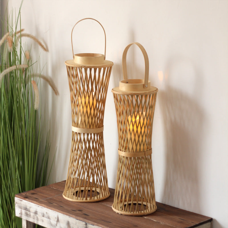 Elegant lamp stand made of woven material Stornfield