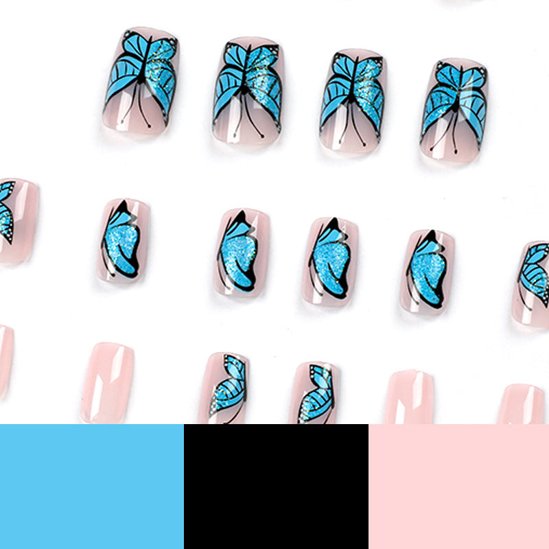 Artificial Nail Art Design with Butterfly Motif Stornfield