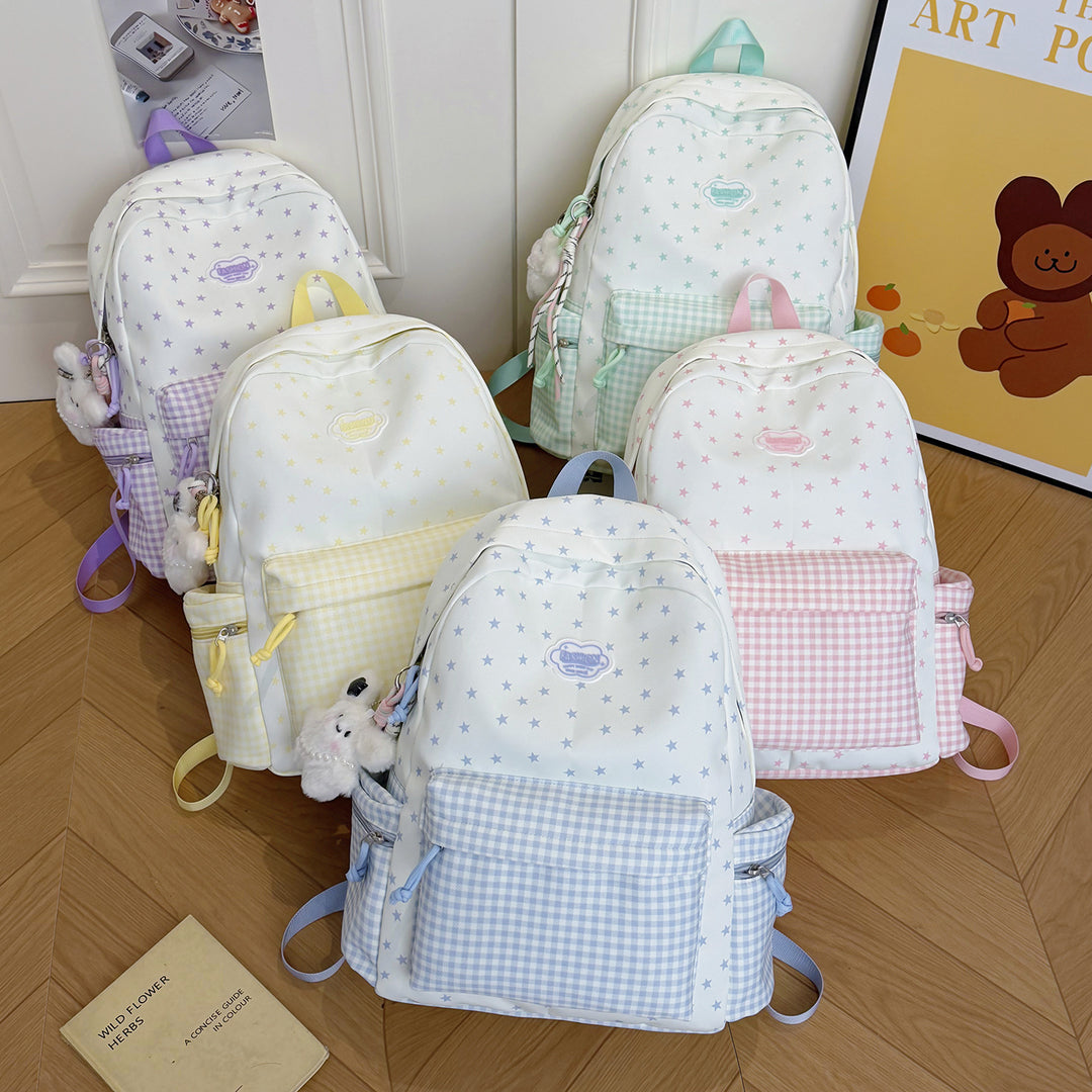 Fun Sparkly Star-Embellished School Backpack Stornfield