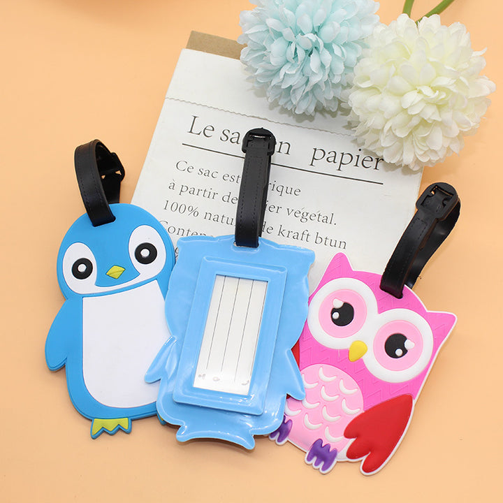 Unisex luggage tag in cute penguin design Bowlift
