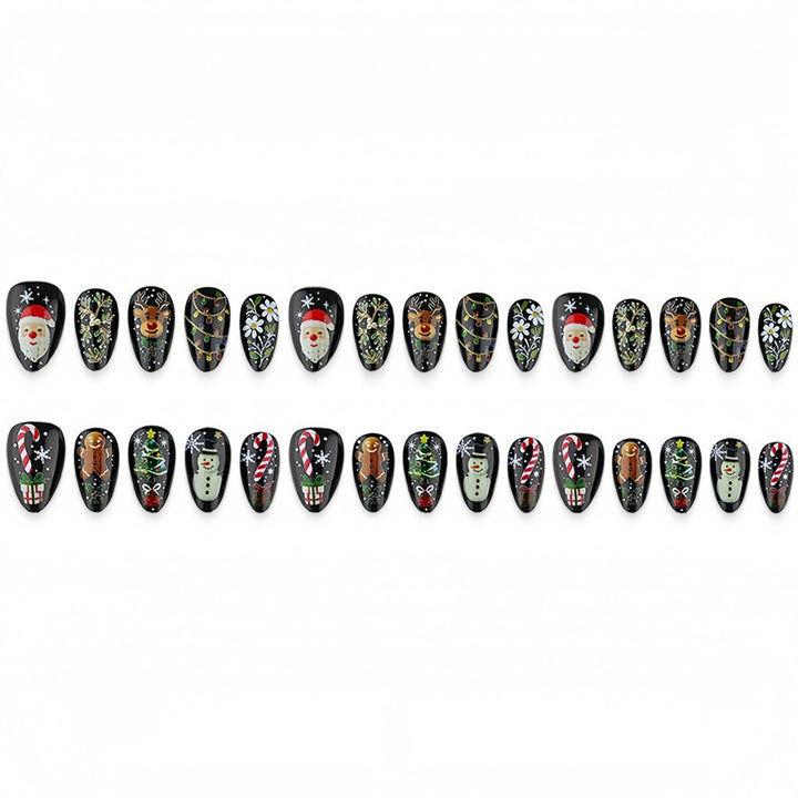 Artificial Nail Set with Christmas Motifs Stornfield