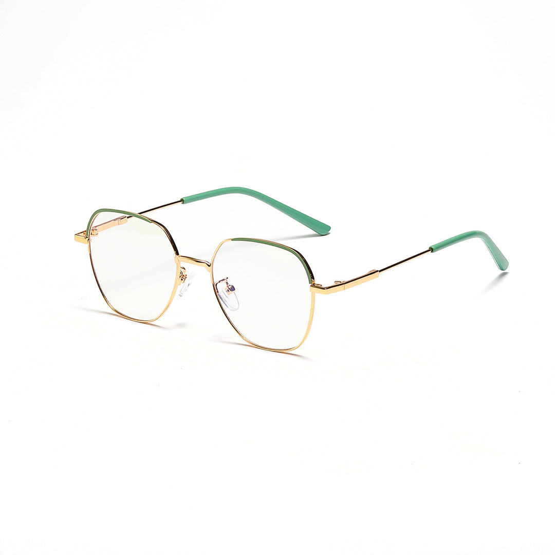 Women’s fashionable sunglasses with slim metal frame and blue lenses Stornfield