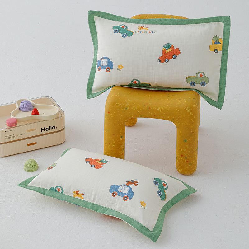 Decorative Cotton Muslin Dinosaur Pillow Cover
