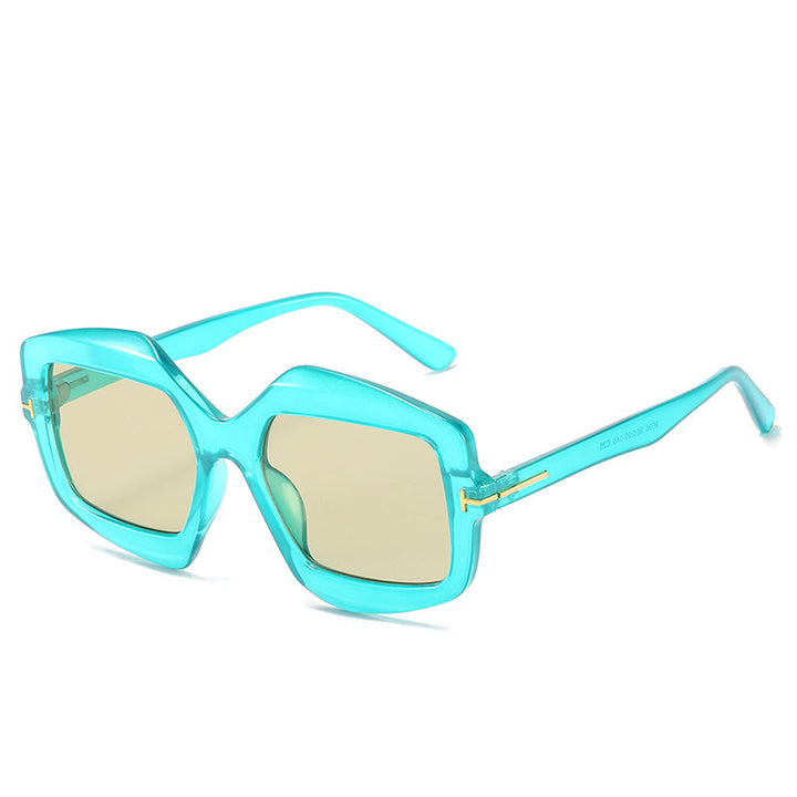 Bold Patterned Hexagonal Sunglasses Stornfield
