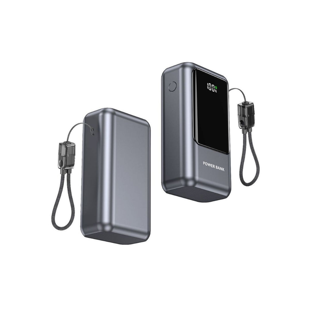 Portable power bank with digital charge indicator and compact design Stornfield