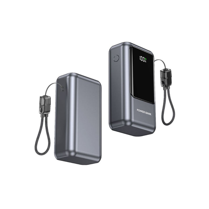 Portable power bank with digital charge indicator and compact design Stornfield