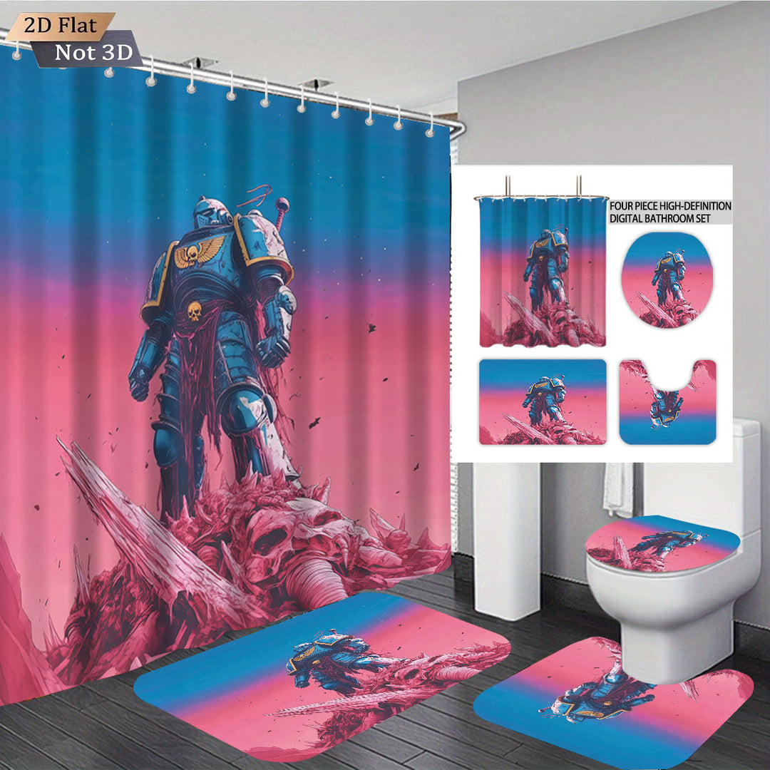Digital Fantasy-Themed Bathroom Decor Set Stornfield