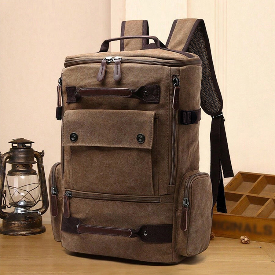 Multi-Functional Canvas Backpack