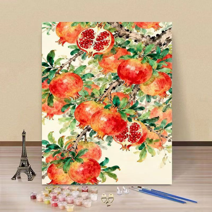 Artistic Pomegranate DIY Paint by Numbers Kit Stornfield