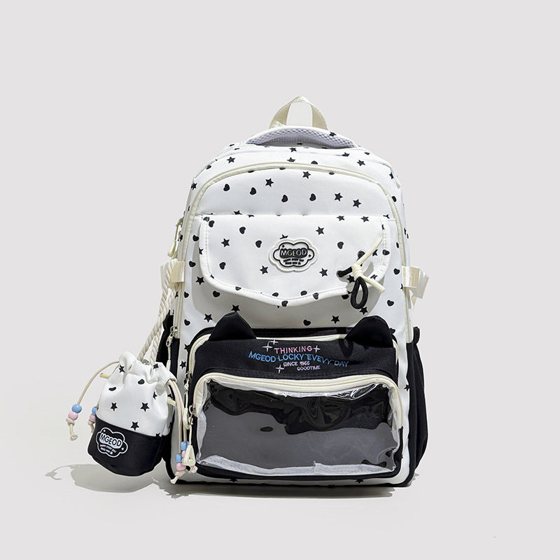 Playful Cat-Ear Design Backpack Stornfield