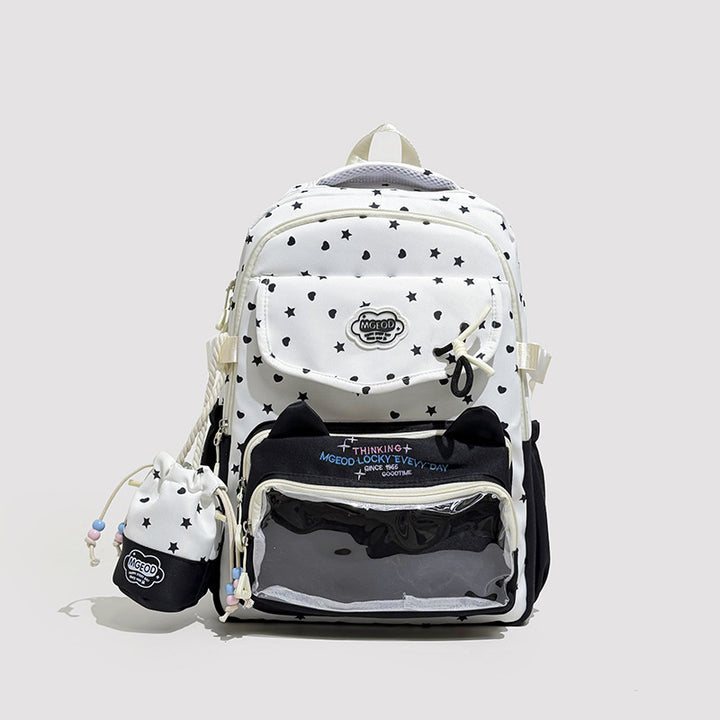 Playful Cat-Ear Design Backpack Stornfield