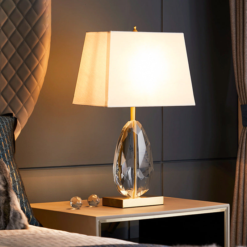 Crystal Table Lamp with Elegant Shade