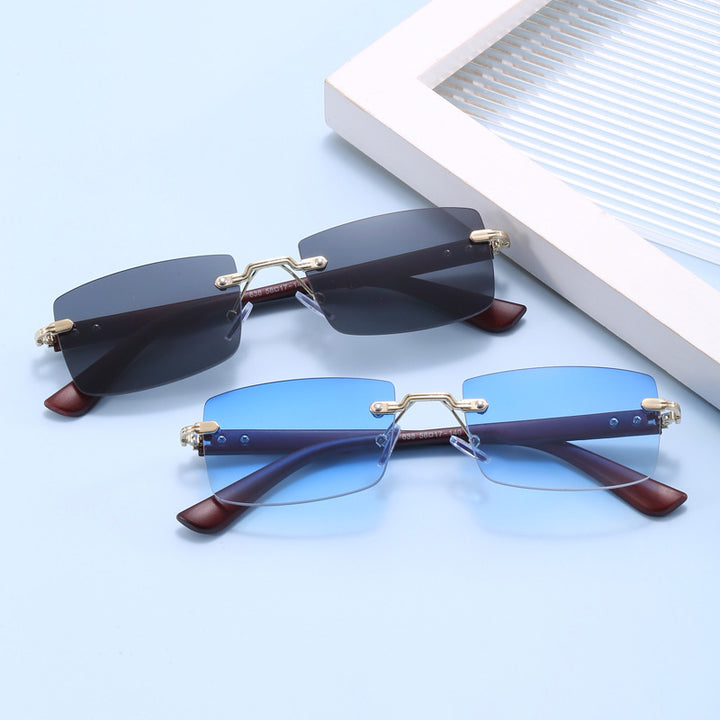 Ladies fashionable square sunglasses with exquisite gold frame Stornfield