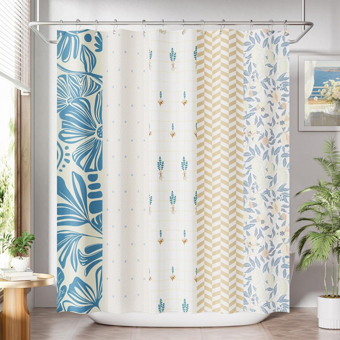 Modern Striped Shower Curtain Stornfield