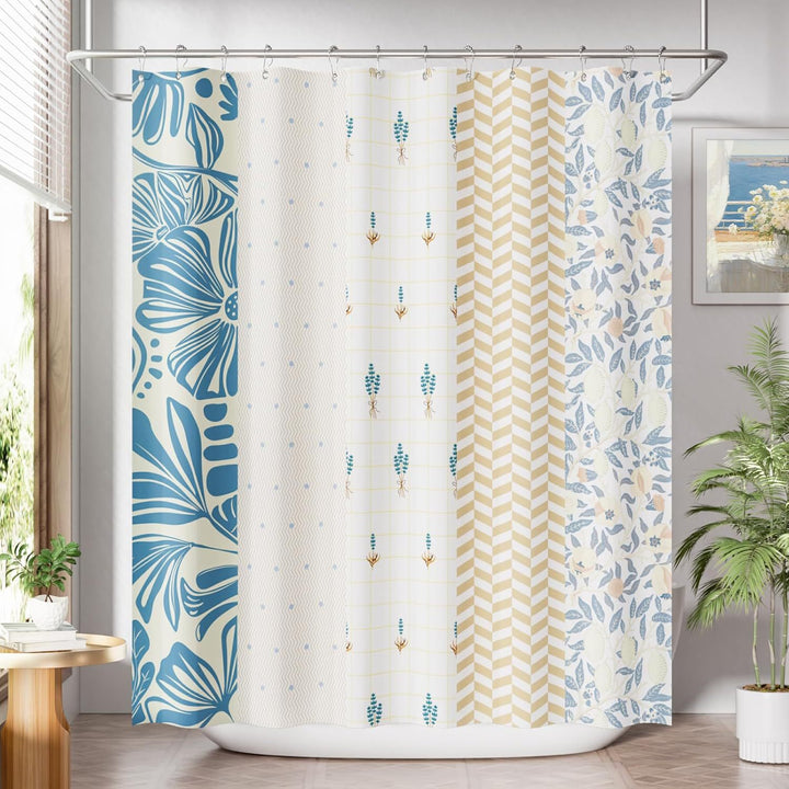 Modern Striped Shower Curtain Stornfield