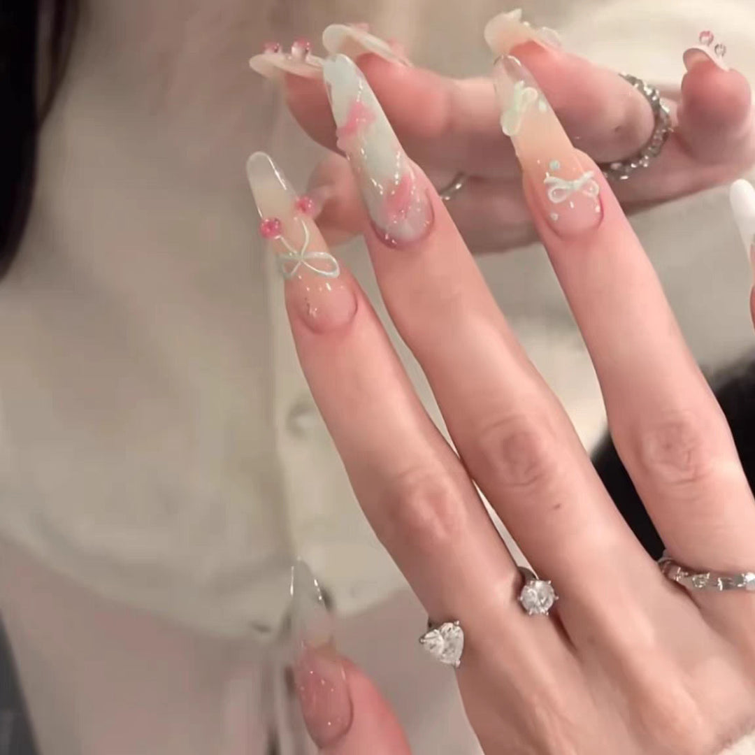 Decorative Nail Art Press-On Set Stornfield